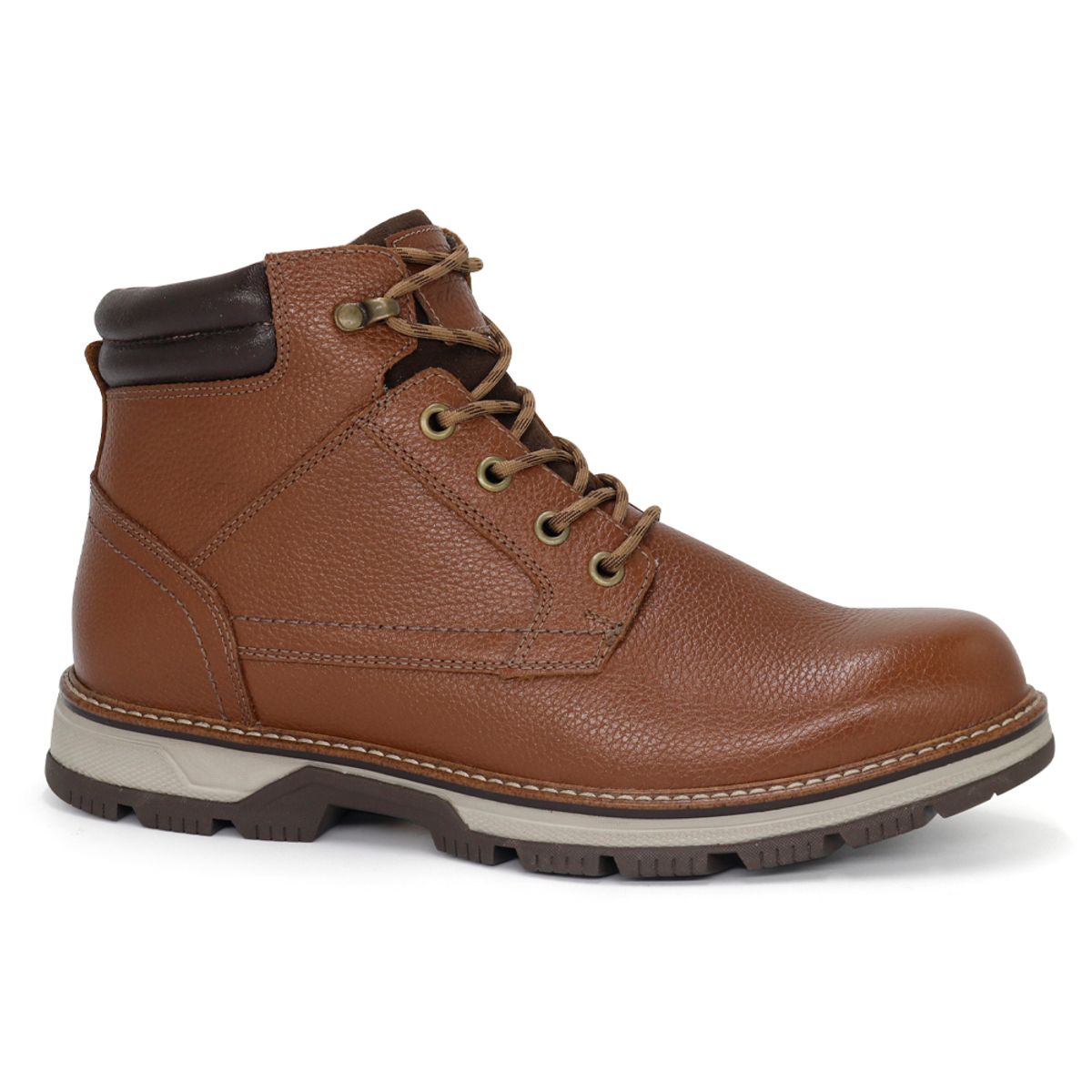 KAIDA - Botines de cuero para Hombre CLQ3-BX-21 Marrón