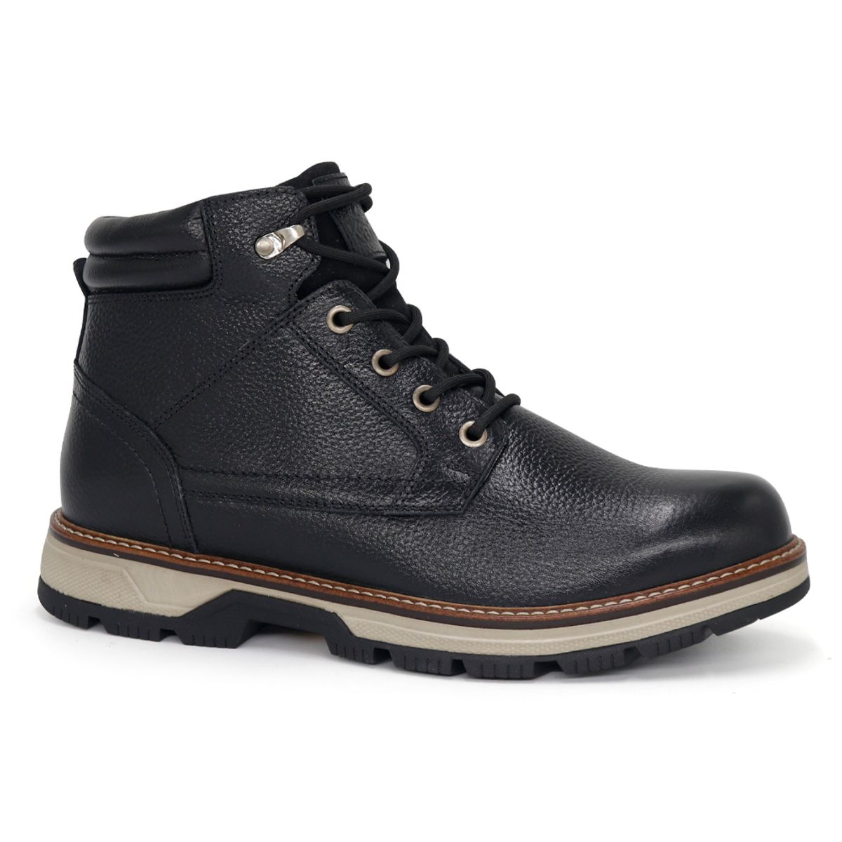 KAIDA - Botines de cuero para Hombre CLQ3-BX-21 Negro