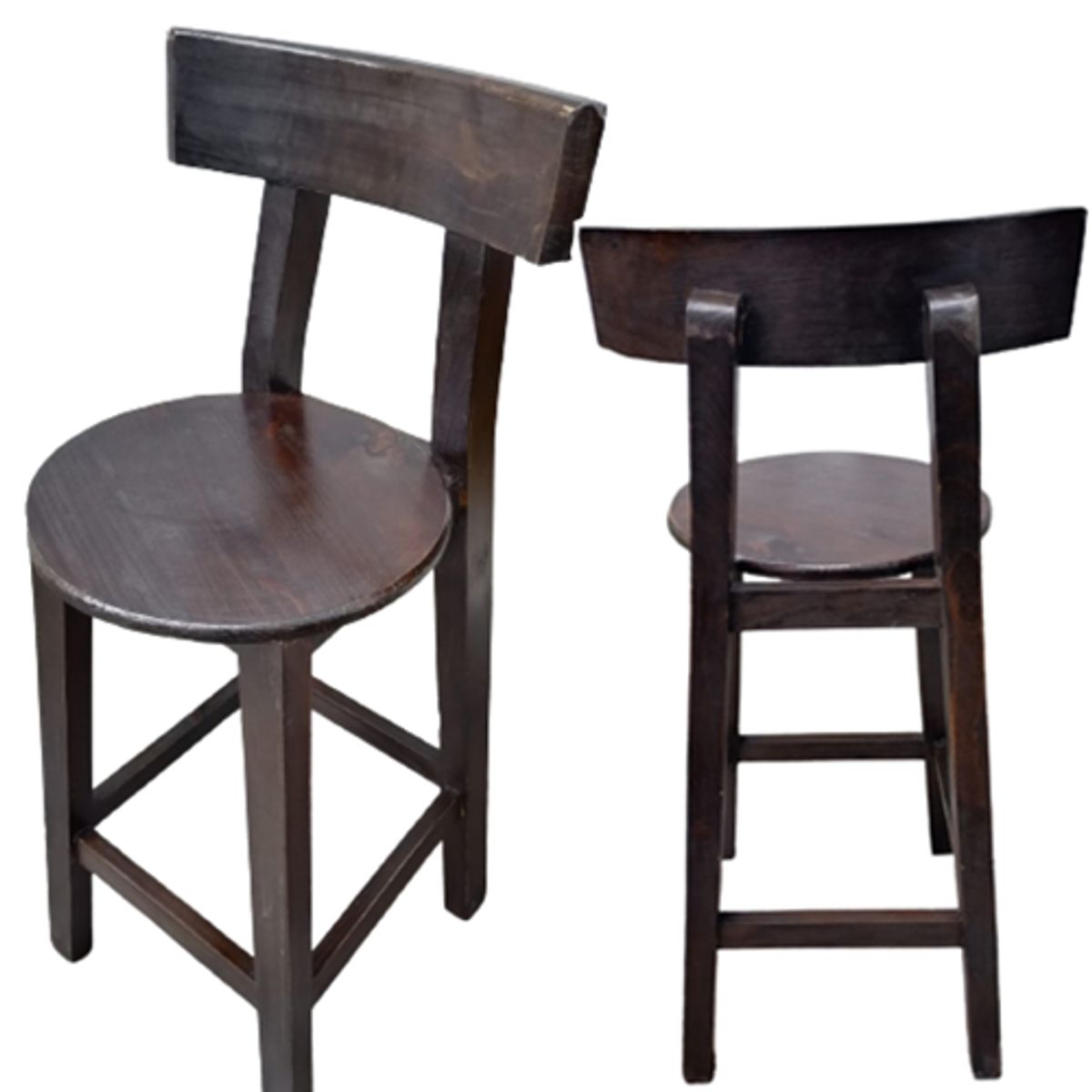 START FG - Banco alto de madera silla alta Restaurante en Marron