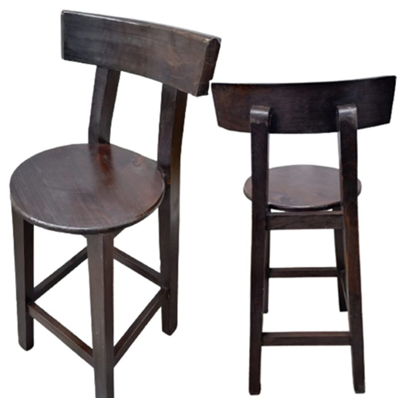 START FG - Banco alto de madera silla alta Restaurante en Marron