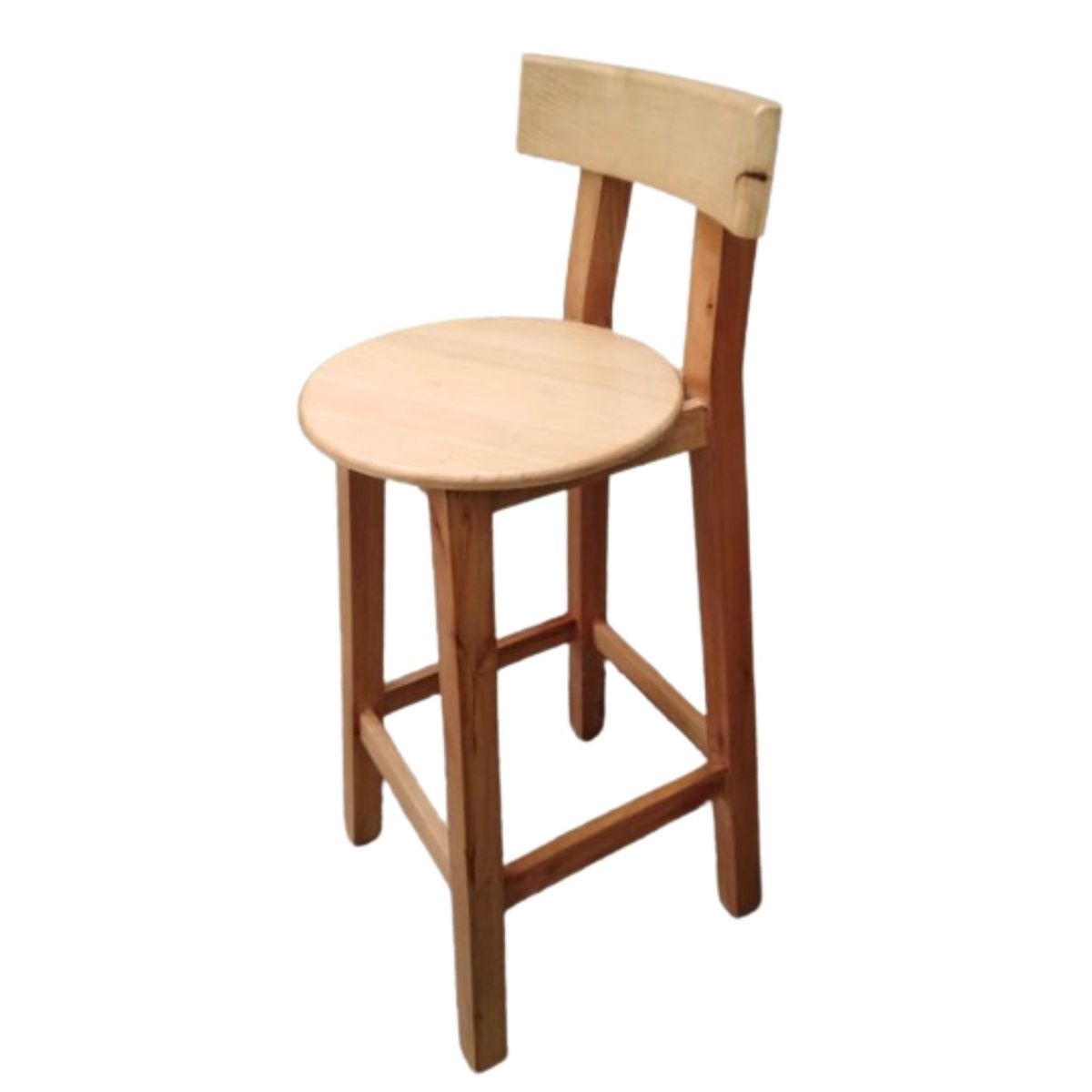 START FG - Silla Banco Alta de Madera Pino Natural 95cm  Diseño Elegante