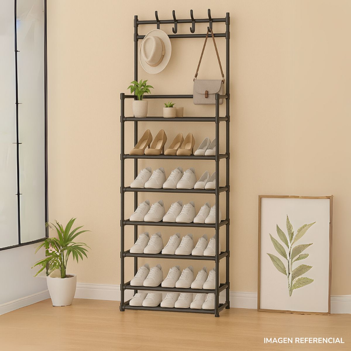 INSPIRA MARKET - Estante Organizador Zapatera Multiusos 7 Niveles