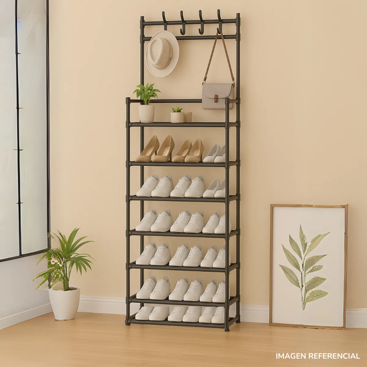 INSPIRA MARKET - Estante Organizador Zapatera Multiusos 7 Niveles