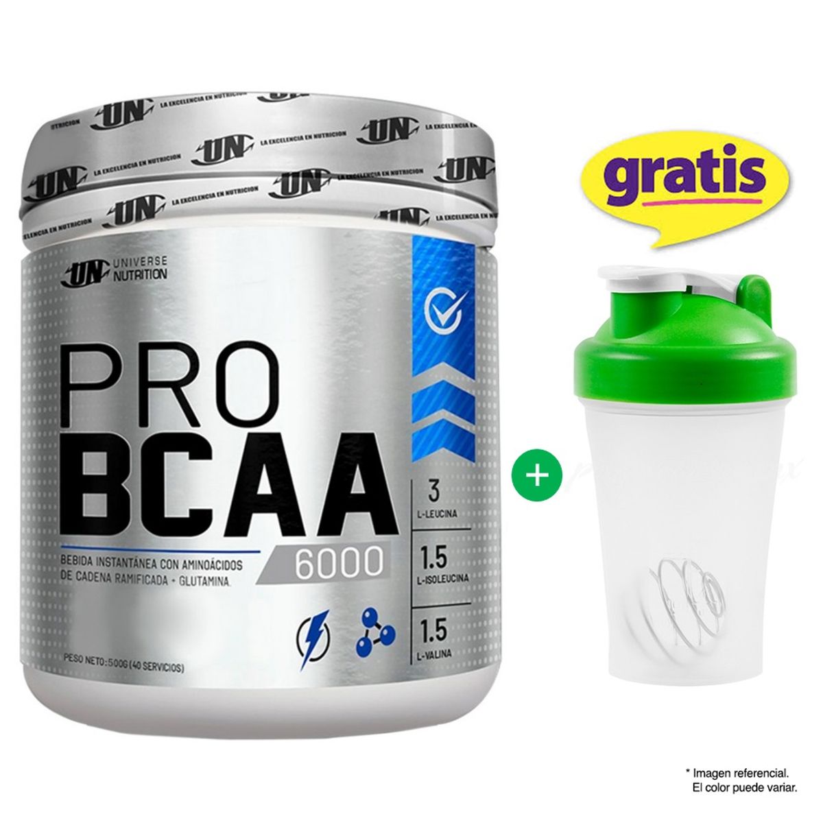 UNIVERSE NUTRITION - PRO BCAA 6000 500GR UNIVERSE NUTRITION NARANJA
