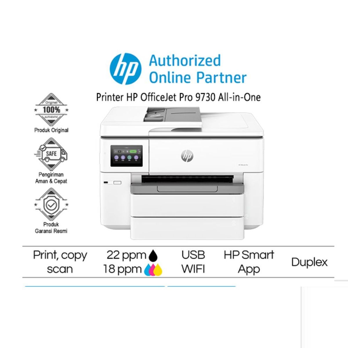 HP - Impresora Multifuncional HP OfficeJet Pro 9730 A3 (537P5C)
