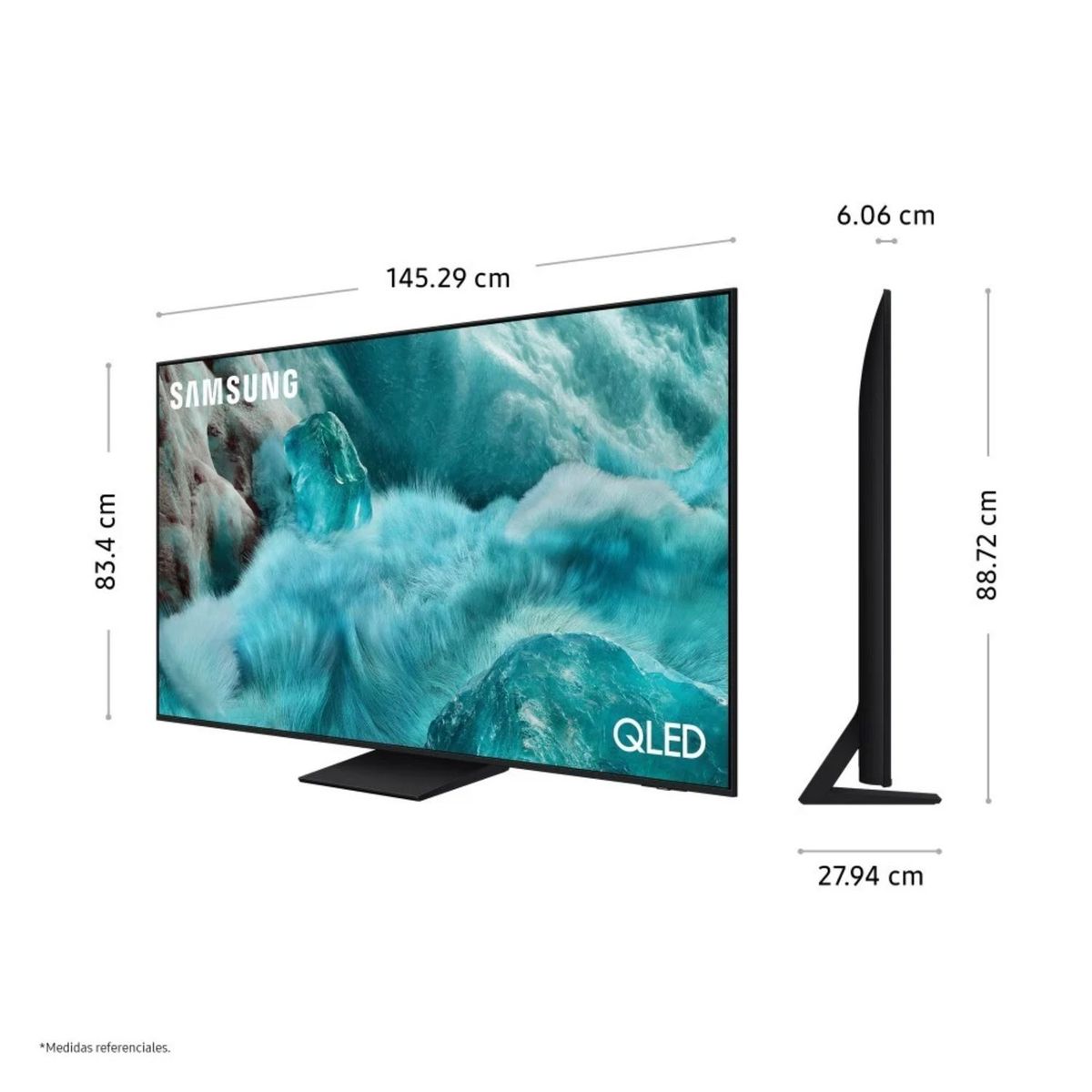 SAMSUNG - Televisor Samsung QLED 55 Visión AI Smart TV QN55Q7F5AGXPE + Soundbar HW C400