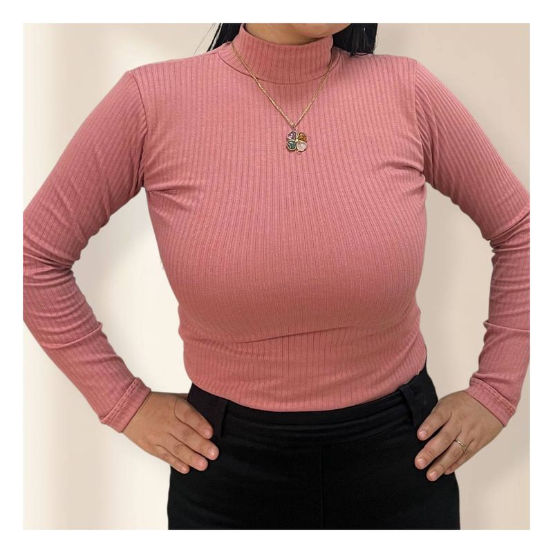 RYBIU IMPORT - Cafarena Cuello Alto Manga Larga Mujer