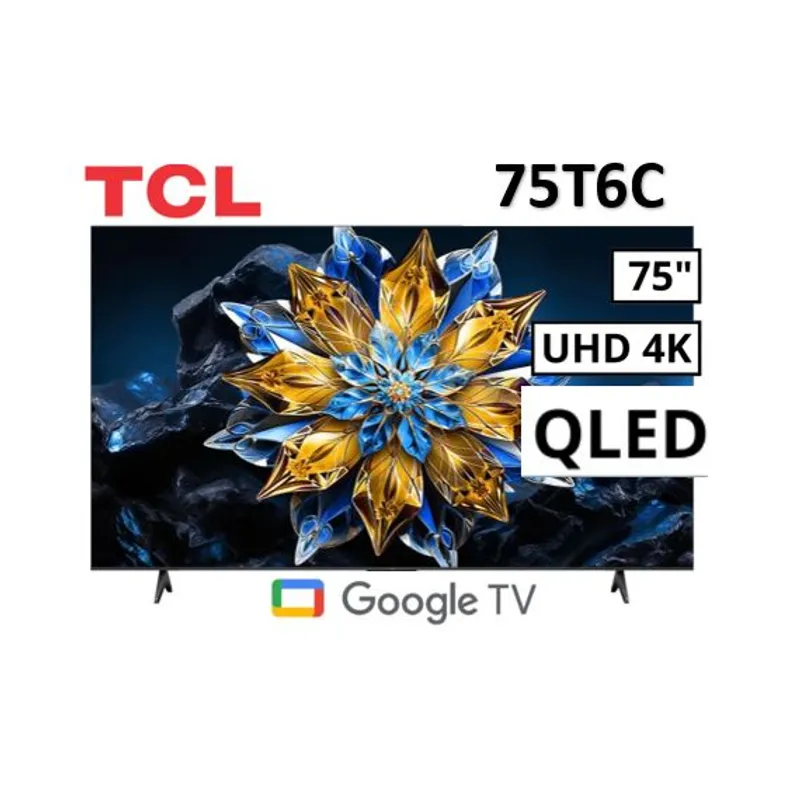 TCL - Televisor TCL QLED 75 UHD 4K Smart TV 75T6C