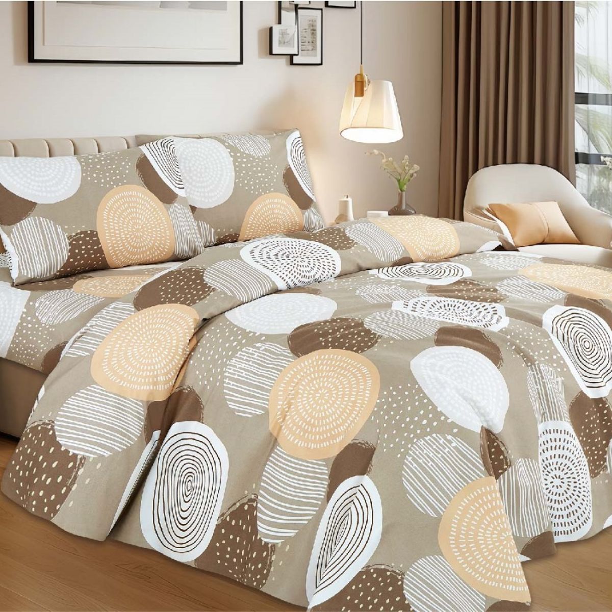 CASATEX - Juego de Sábanas Estampada 3000 Hilos Casatex - 2 PLZ