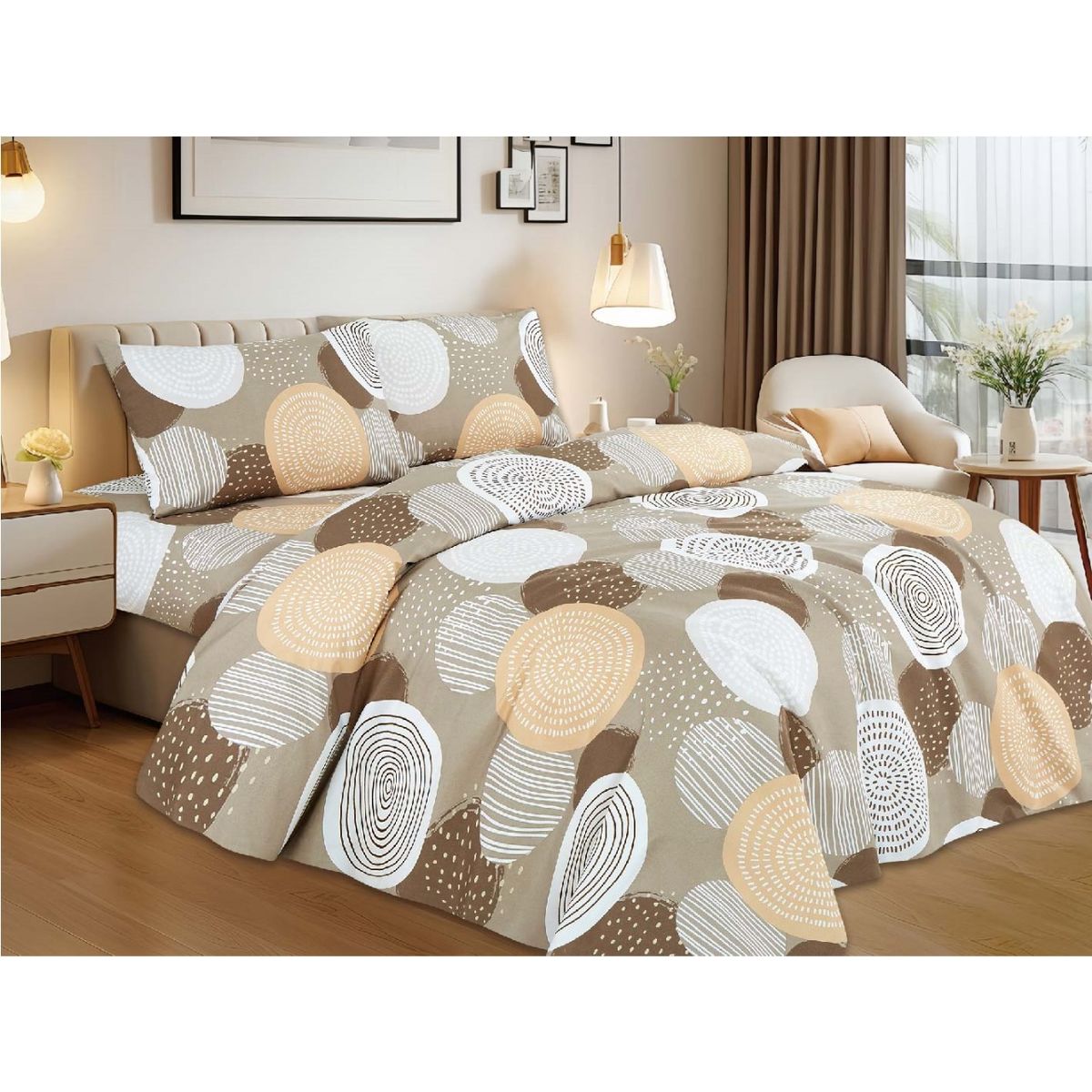 CASATEX - Juego de Sábanas Estampada 3000 Hilos Casatex - 2 PLZ