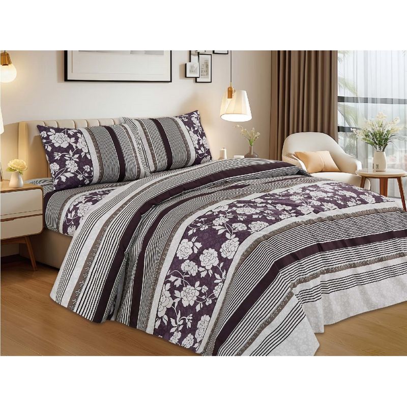 CASATEX - Juego de Sábanas Estampada 3000 Hilos Casatex - 2 PLZ