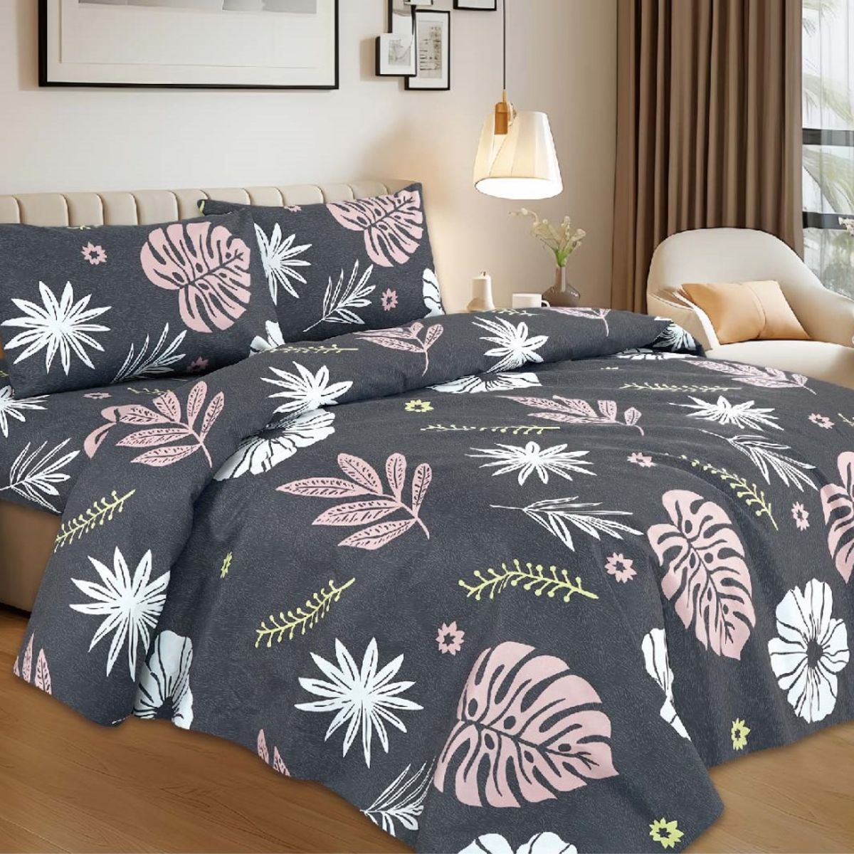 CASATEX - Juego de Sábanas Estampada 3000 Hilos Casatex - 2 PLZ