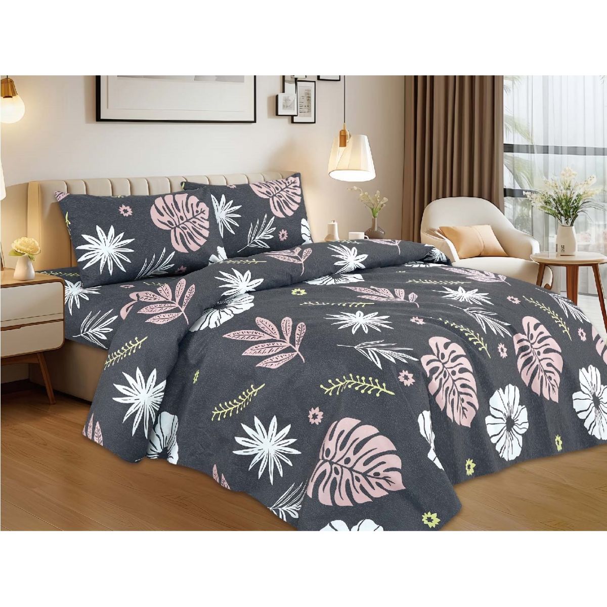 CASATEX - Juego de Sábanas Estampada 3000 Hilos Casatex - 2 PLZ