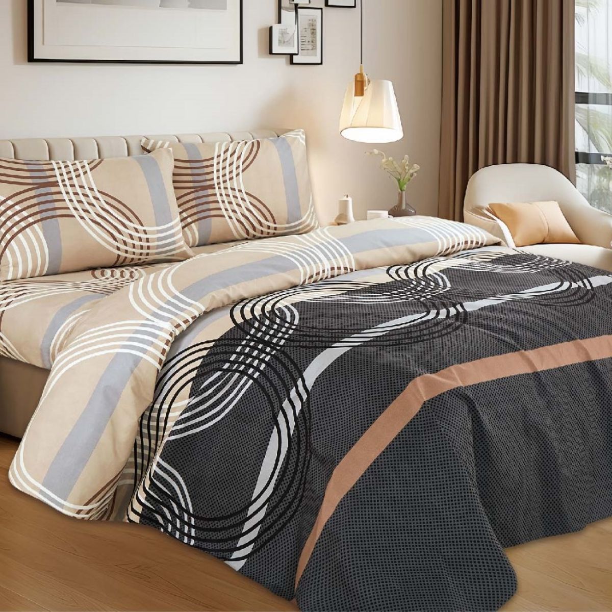 CASATEX - Juego de Sábanas Estampada 3000 Hilos Casatex - 2 PLZ