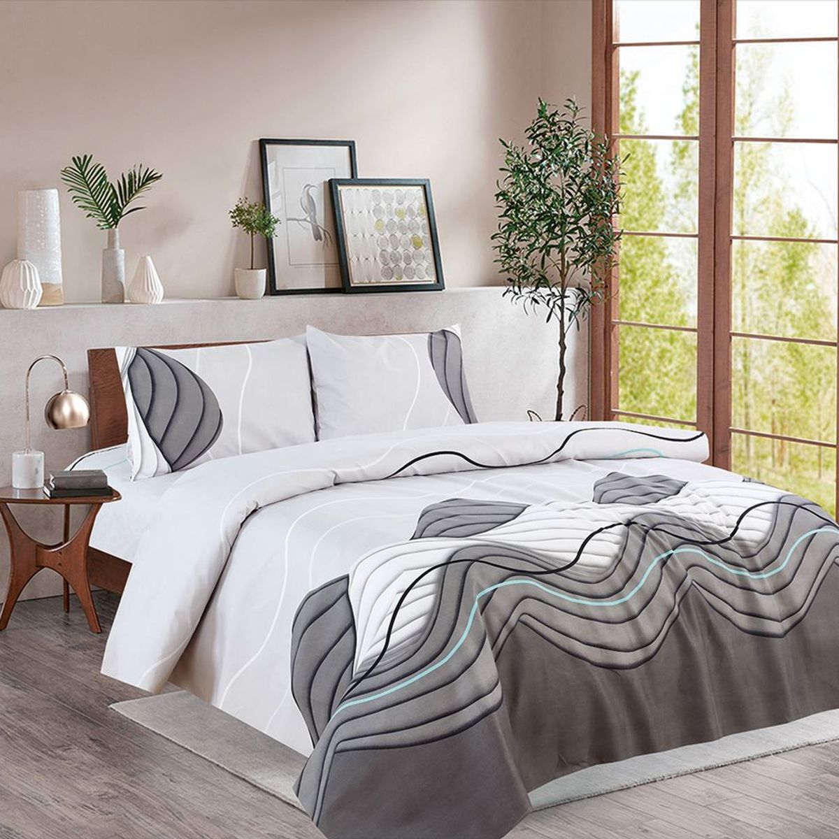 CASATEX - Juego de Sábanas Estampada 3000 Hilos Casatex - 2 PLZ