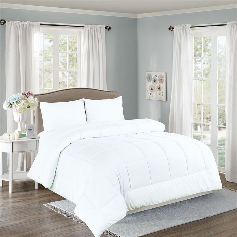 CASATEX - Edredón Liso Acolchado Hipoalergénico 100% Algodón 2 Plazas Casatex