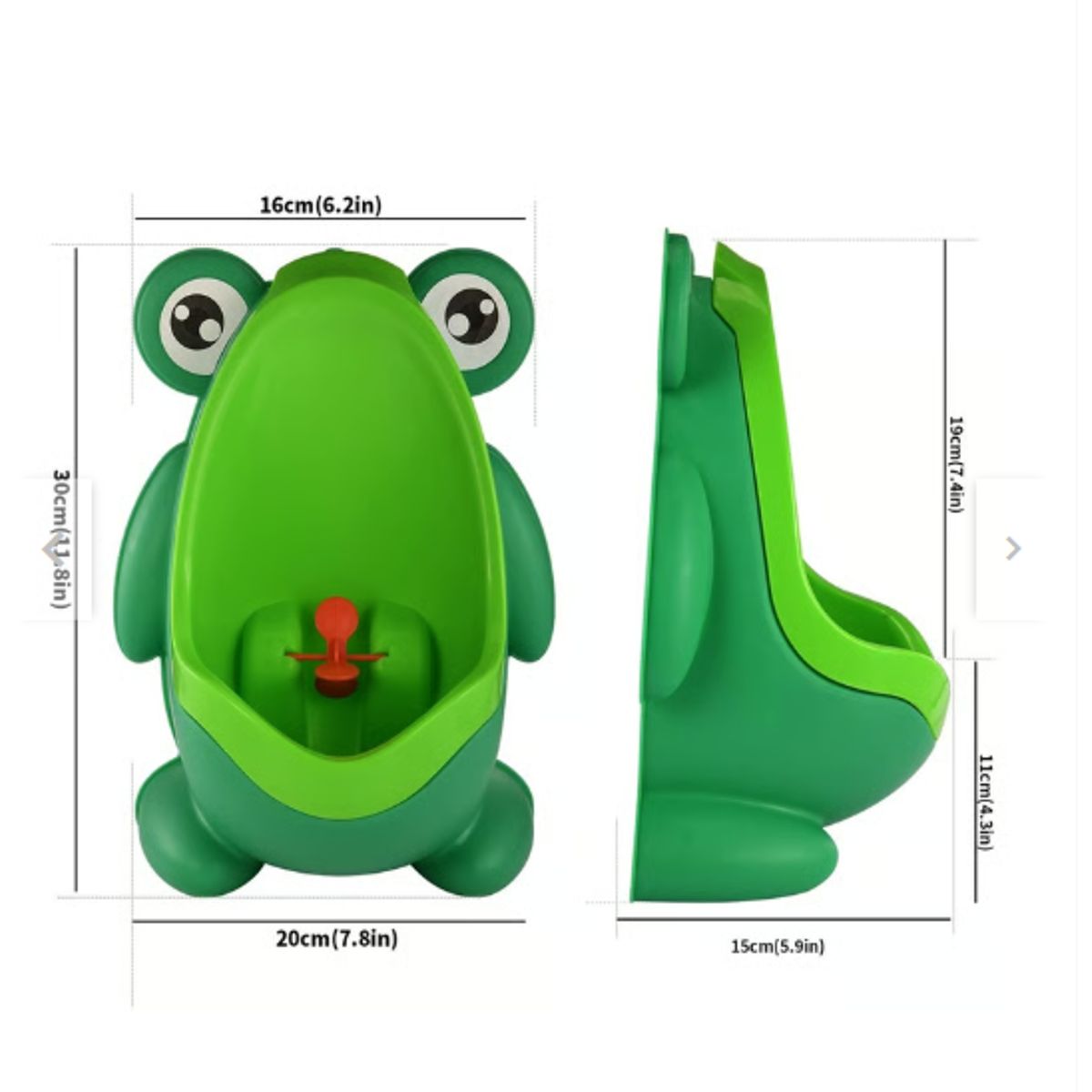 GENERICO - Urinario entrenamiento de Inodoro Modelo Sapito Verde - sapo