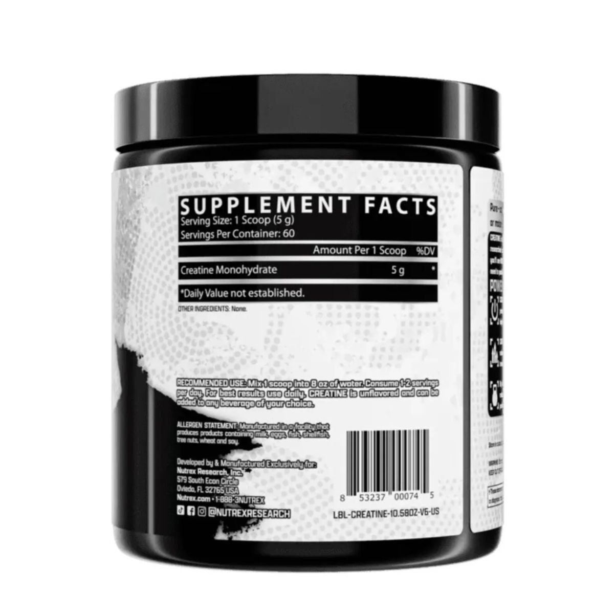 NUTREX RESEARCH - Creatina Nutrex Research 300 g micronizada + portaproteina