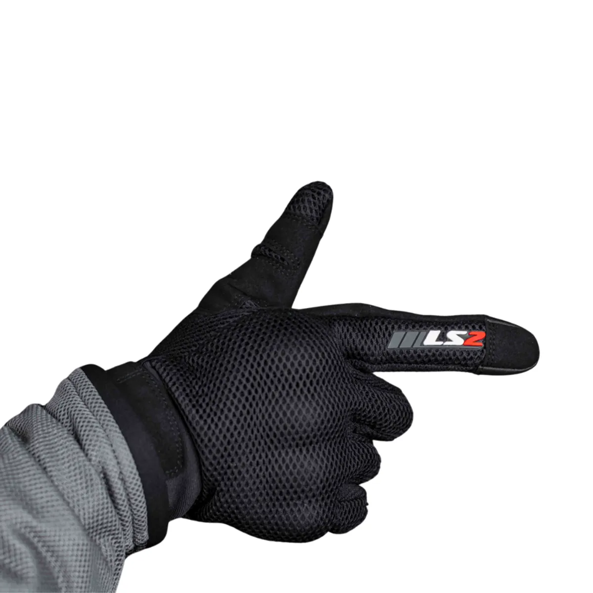 LS2 - Guante Para Motociclista LS2 Ray Negro Talla M