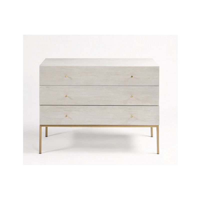 TU MESITA - Cómoda Clásica Evangelina 3 cajones color Ceniza TU MESITA