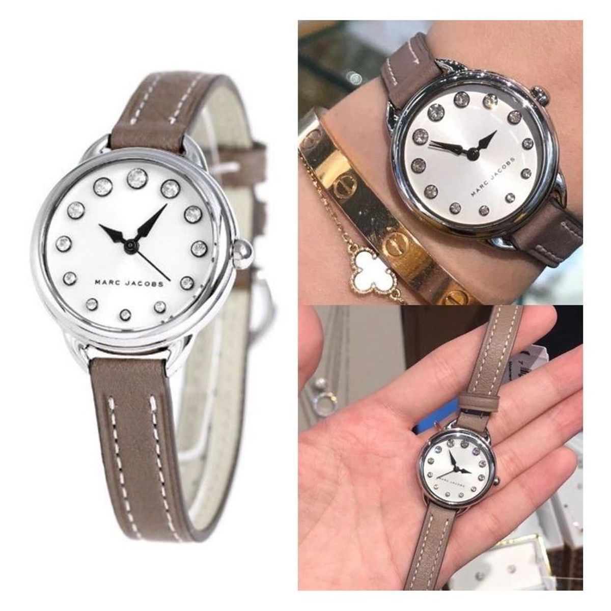 MARC JACOBS - Reloj Marc Jacobs Classic MJ1480 Cafe De Cuero Piel Para Mujer