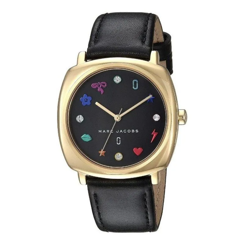MARC JACOBS - Reloj Marc Jacobs Classic MJ1597 Negro De Cuero Piel Para Mujer