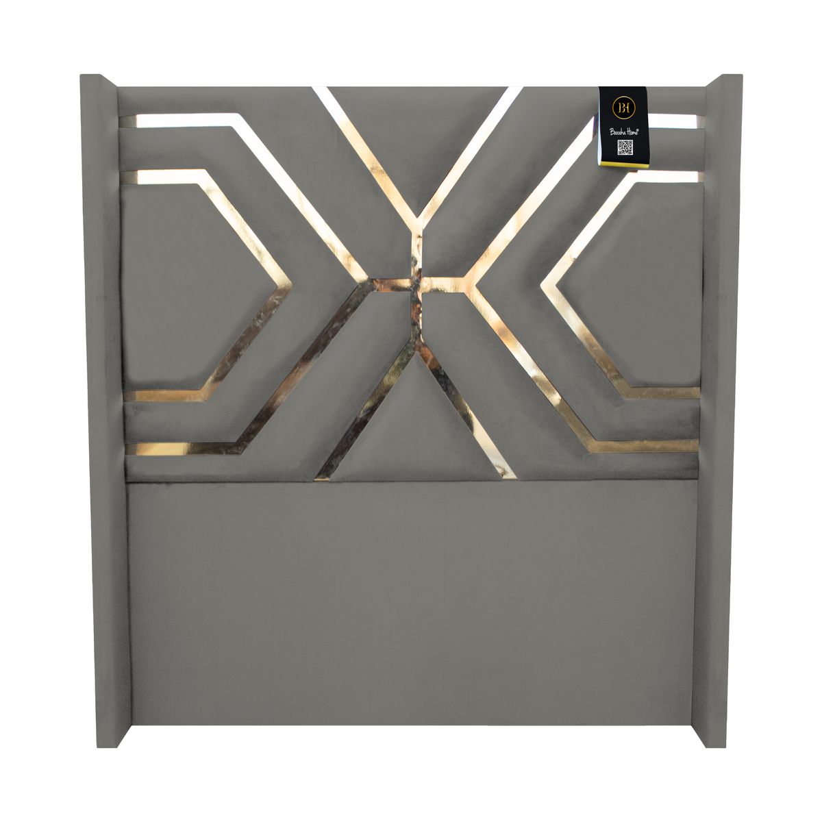 BARAKA HOME - Cabecera Emperatriz Nich 2 Plz - Gris Oscuro