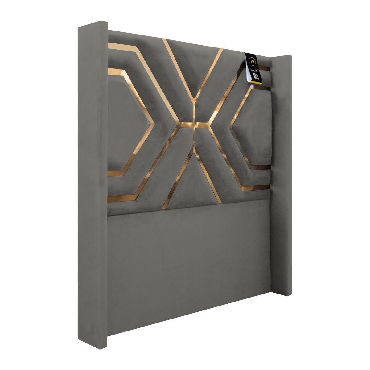 BARAKA HOME - Cabecera Emperatriz Nich 2 Plz - Gris Oscuro