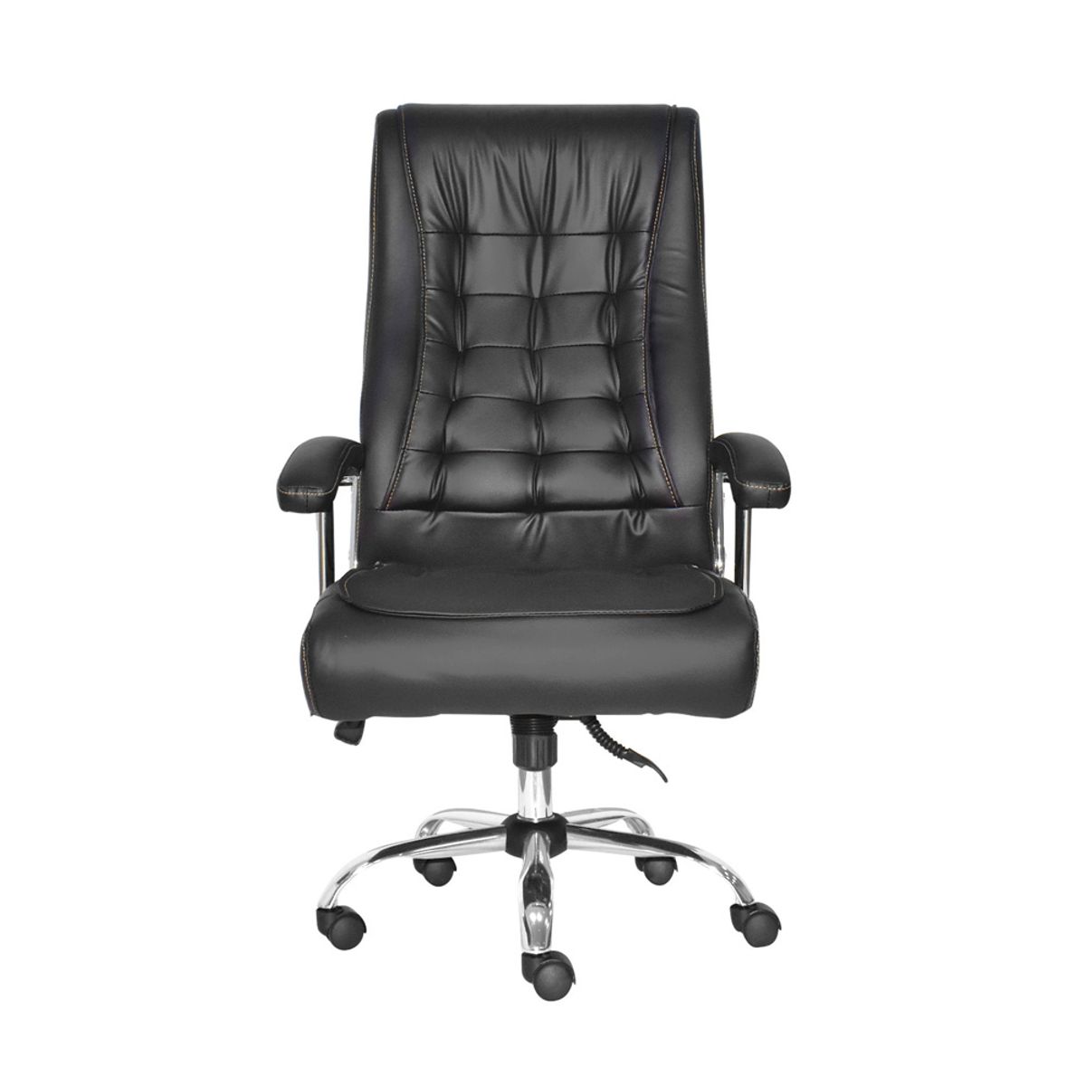 OFIDEAS - Silla Ergonómica Presidencial Shiny Sg Negro Hilo Dorado Ofideas