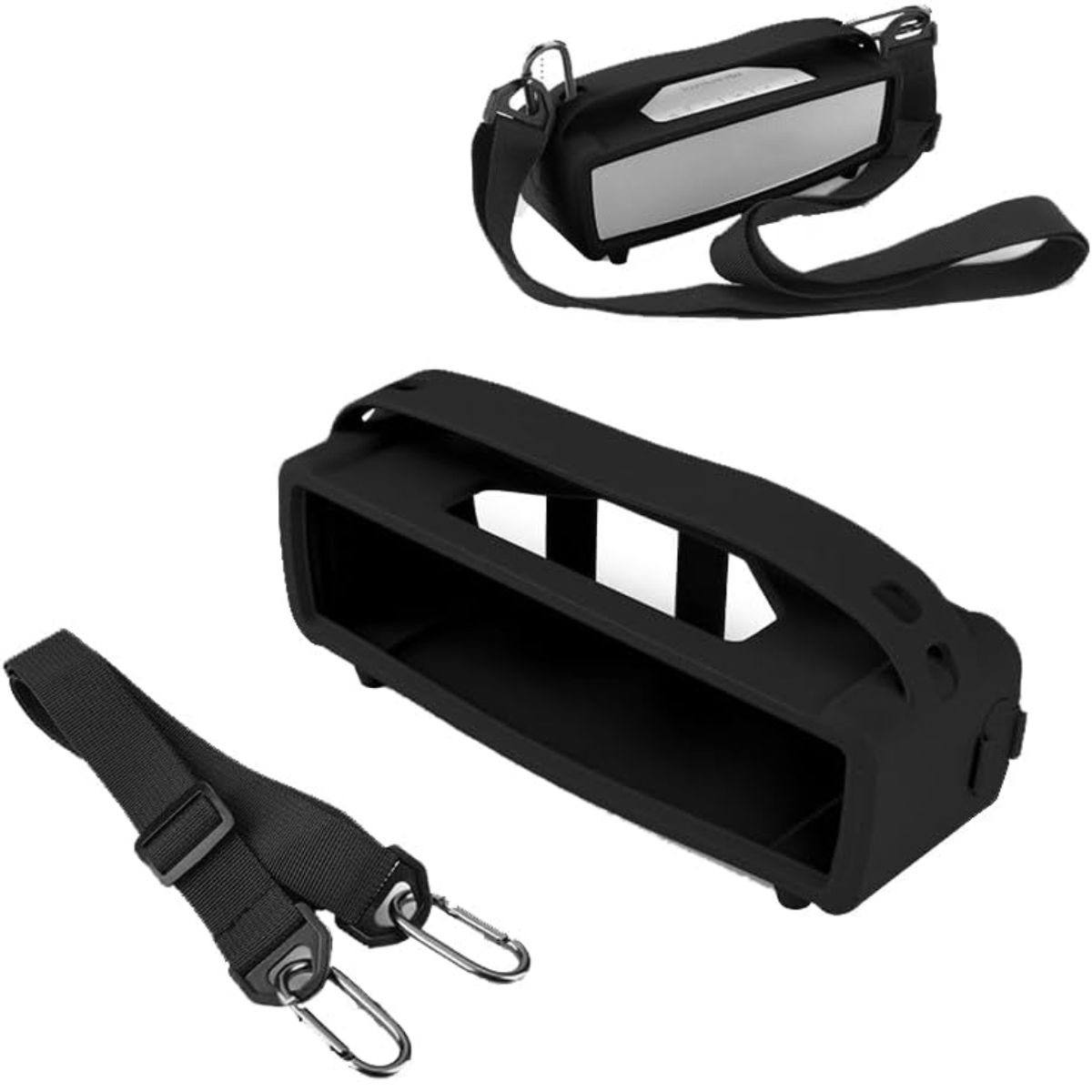 GENERICO - FUNDA CASE PROTECTOR SILICONA CON ASA PARA BOSE SOUNDLINK MINI 1 - 2