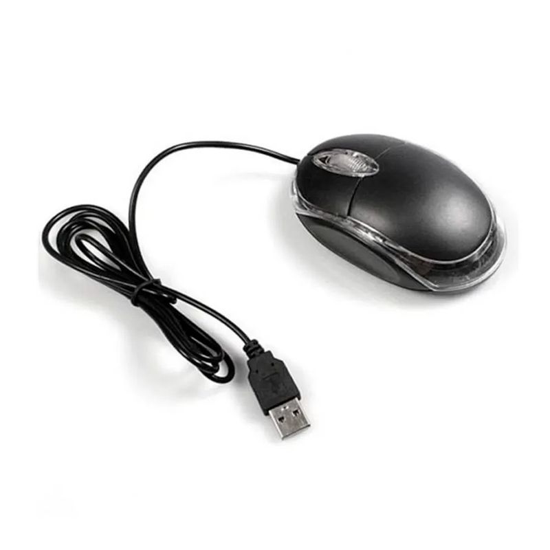 GENERICO - Mouse Alámbrico  Usb - Negro - Óptico