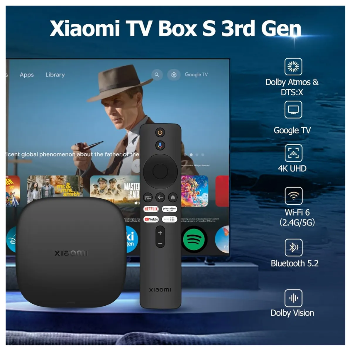 XIAOMI - TV Box Xiaomi 3ra GEN Ultra 4k 2GB RAM 8GB ROM