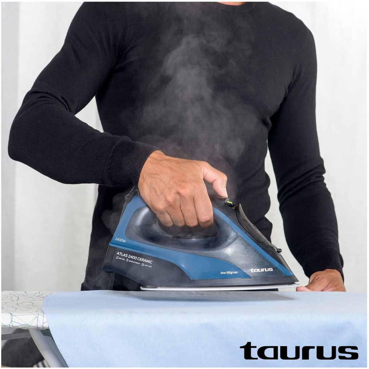 TAURUS - Plancha a Vapor Taurus Base Cerámica ATLAS 2400 Azul