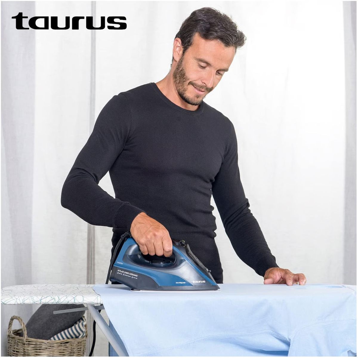 TAURUS - Plancha a Vapor Taurus Base Cerámica ATLAS 2400 Azul