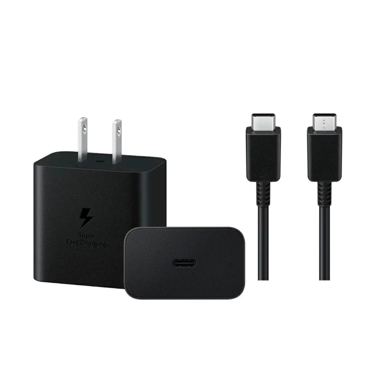 SAMSUNG - Cargador Carga Rapida Samsung 45W Dual + Cable TIpo C ORIGINAL