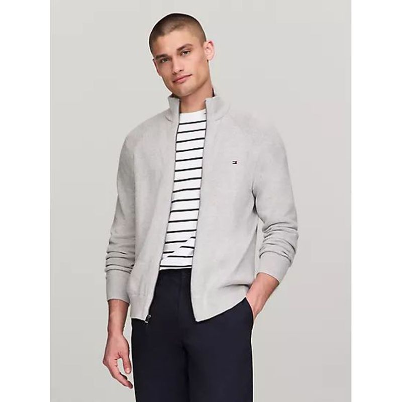 TOMMY HILFIGER - SWEATER  M COTTON ZIP THROUGH
