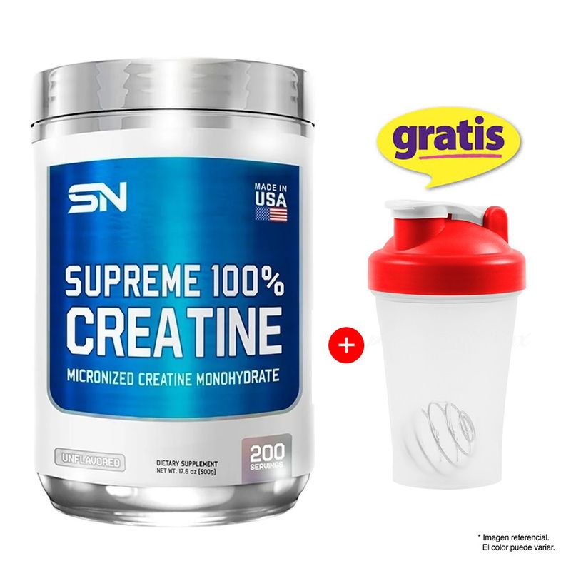 SUPREME NUTRITION - CREATINA 500 GR SUPREME NUTRITION Sabor NATURAL