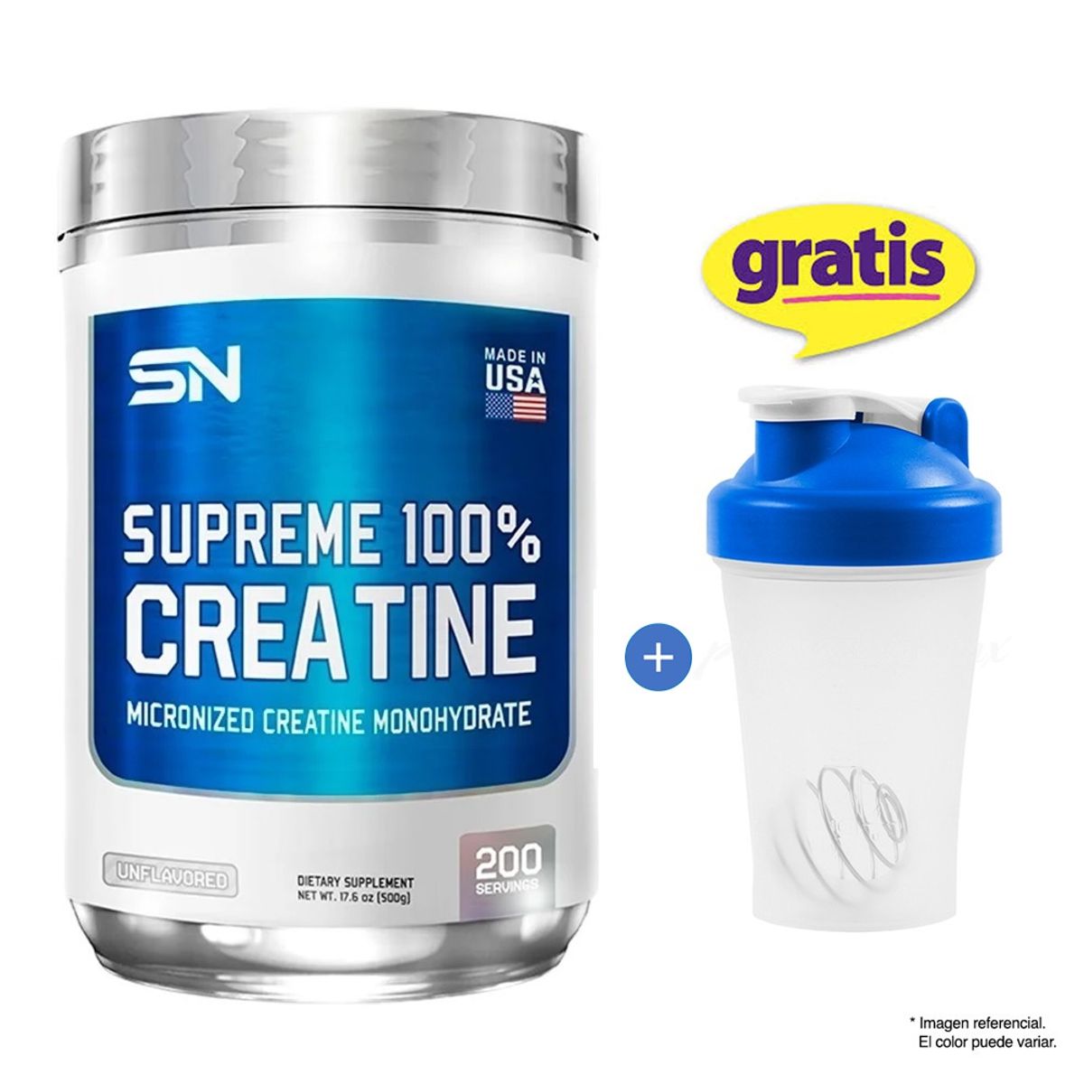 SUPREME NUTRITION - CREATINE CREATINA MONOHIDRATADA 500 GR SUPREME NUTRITION