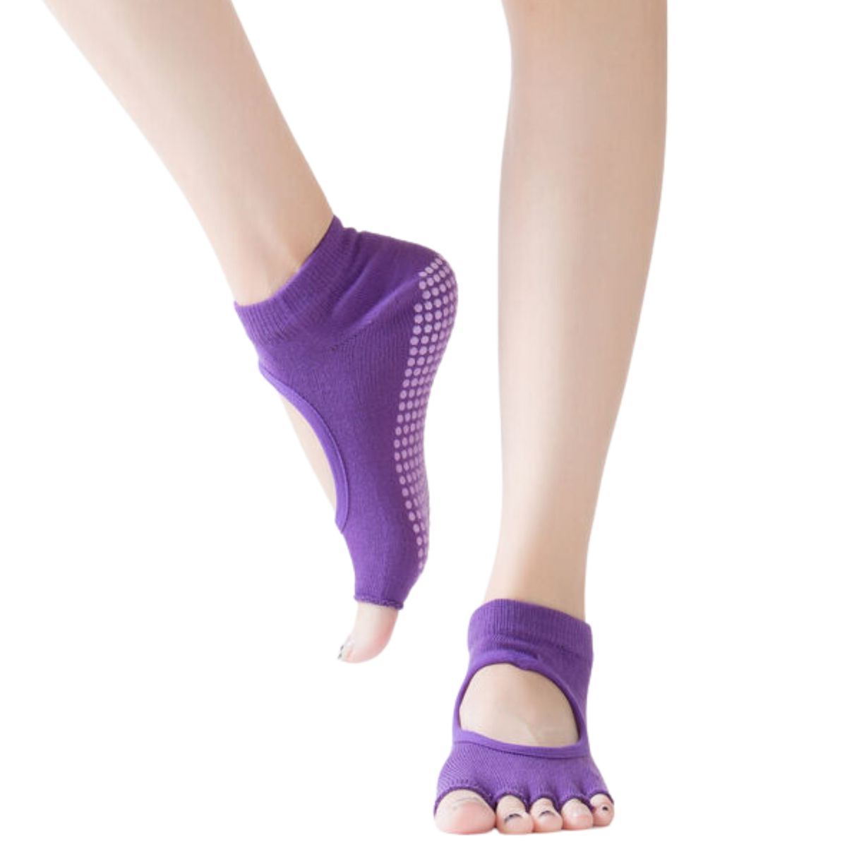 GENERICO - Medias Antideslizantes Mitón Marinera Danza Yoga Pilates