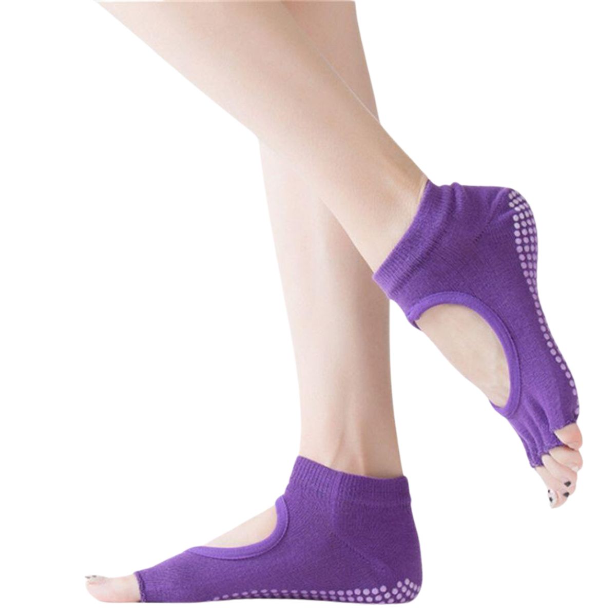 GENERICO - Medias Antideslizantes Mitón Marinera Danza Yoga Pilates