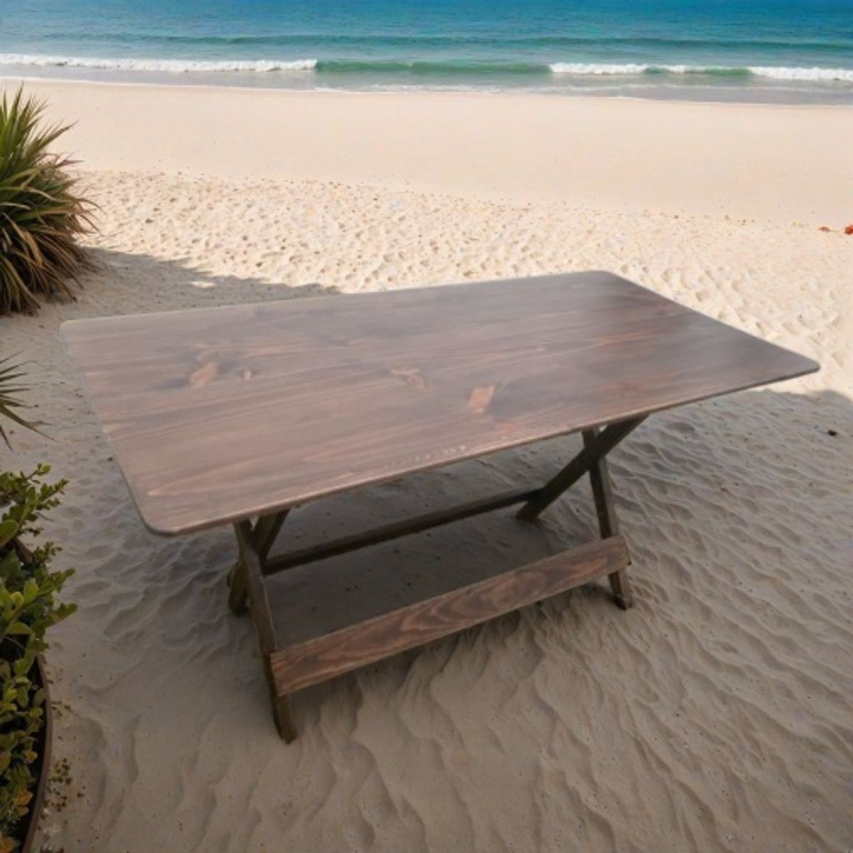 START FG - Alma Mesa plegable premier 1.60 mts x 80cm en marron rustico