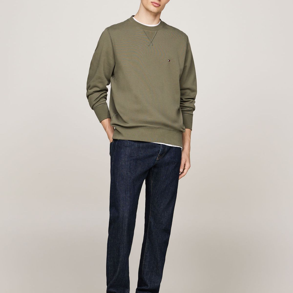 TOMMY HILFIGER - SWEATSHIRT ESSENTIAL TERRY CREWNECK