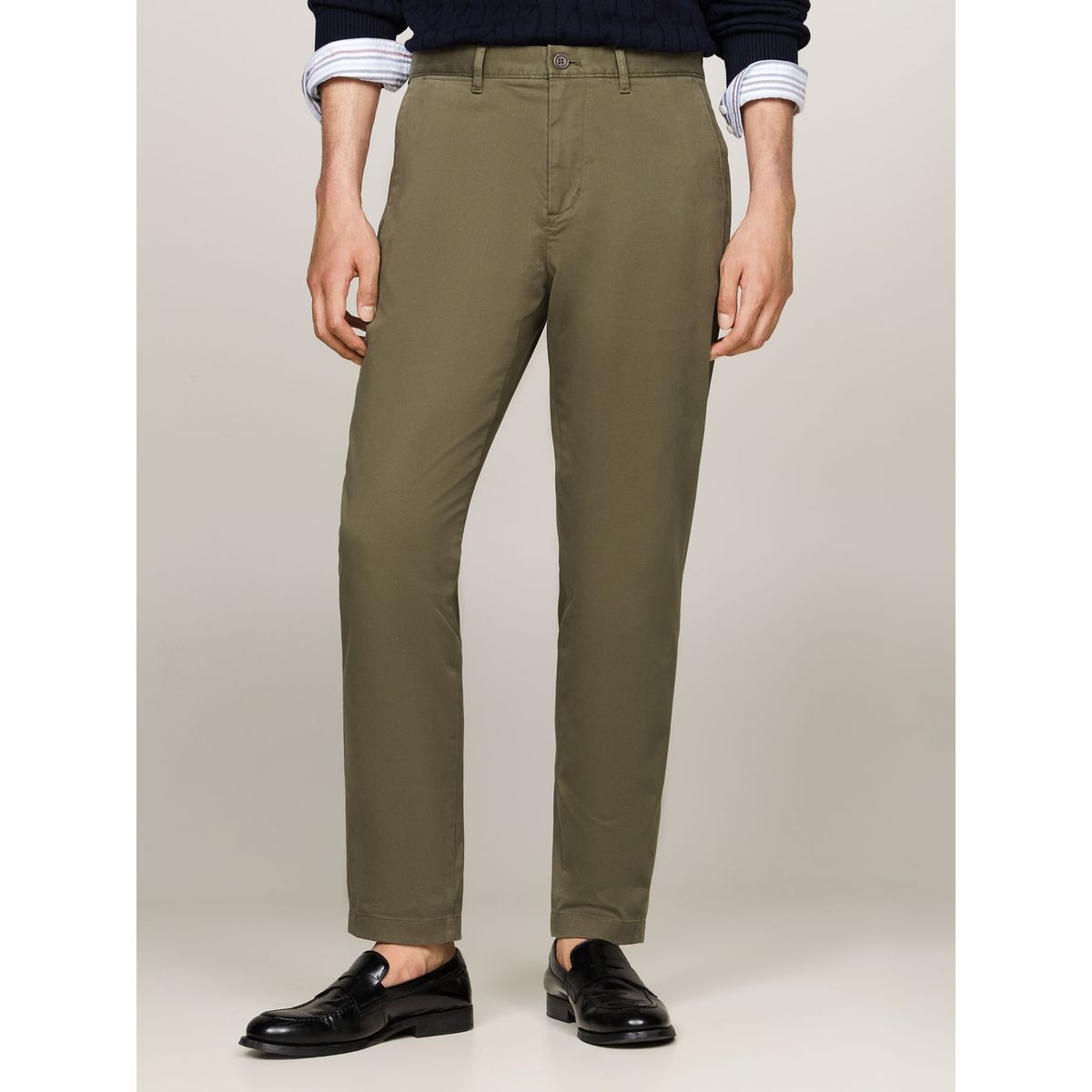 TOMMY HILFIGER - PANTALON HARLEM CHINO SATIN