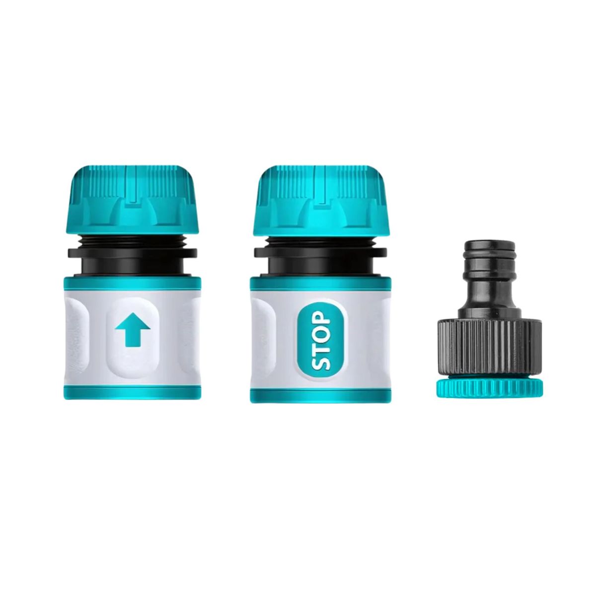 TOTAL TOOLS - conectores rápido para hidrolavadora,  manguera de riego conector click