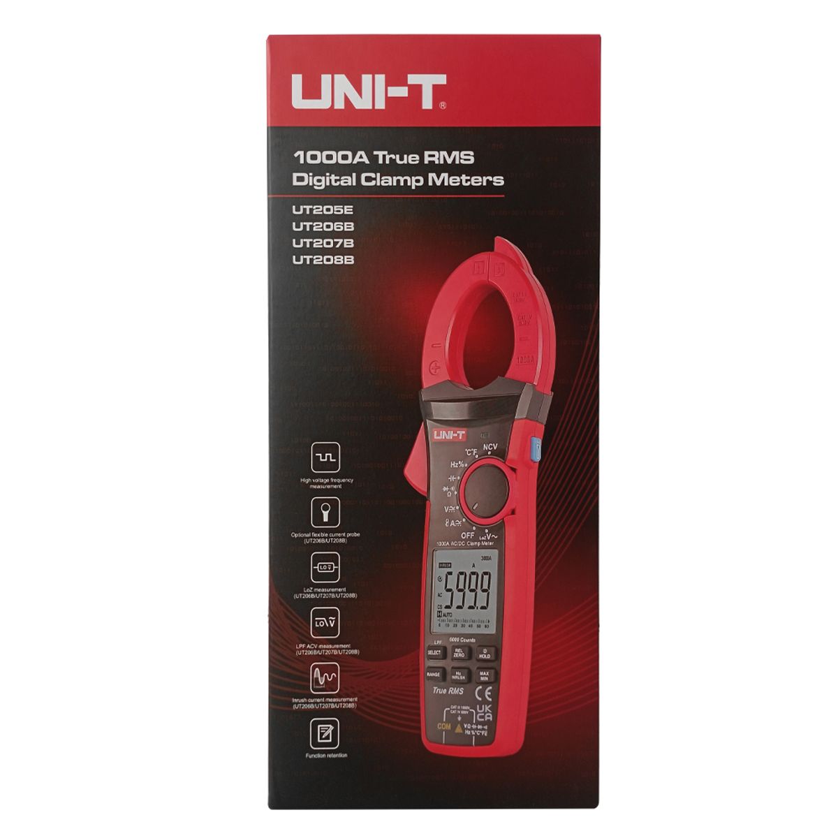 UNI T - Pinza Amperimétrica Profesional Uni-t Ut208b 1000 A 1000 V
