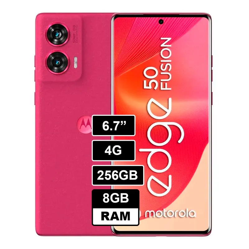 MOTOROLA - Celular Motorola EDGE 50 FUSION 8GB RAM - 256GB Rosa
