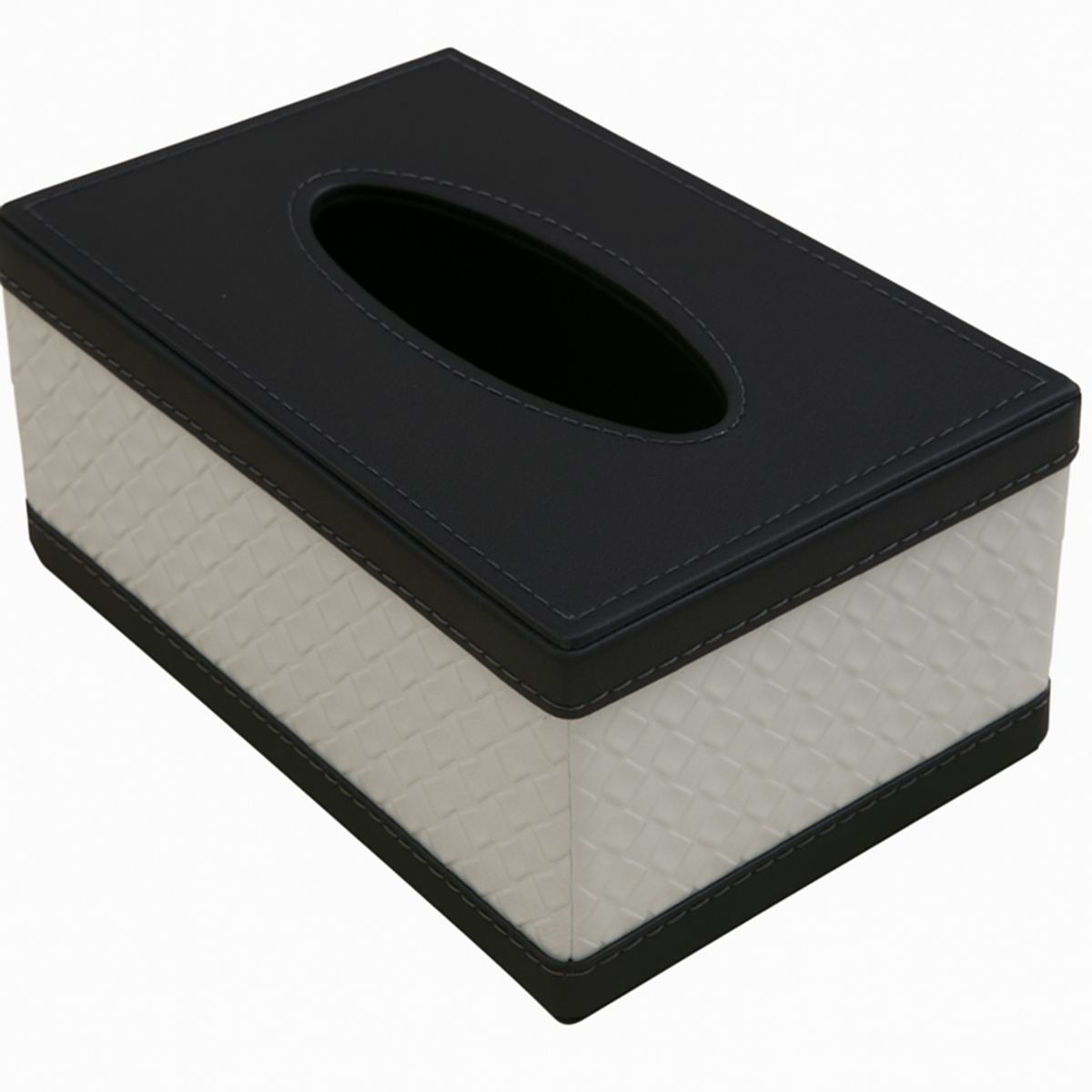 GENERICO - Servilletero Elegante Blanco Y Negro