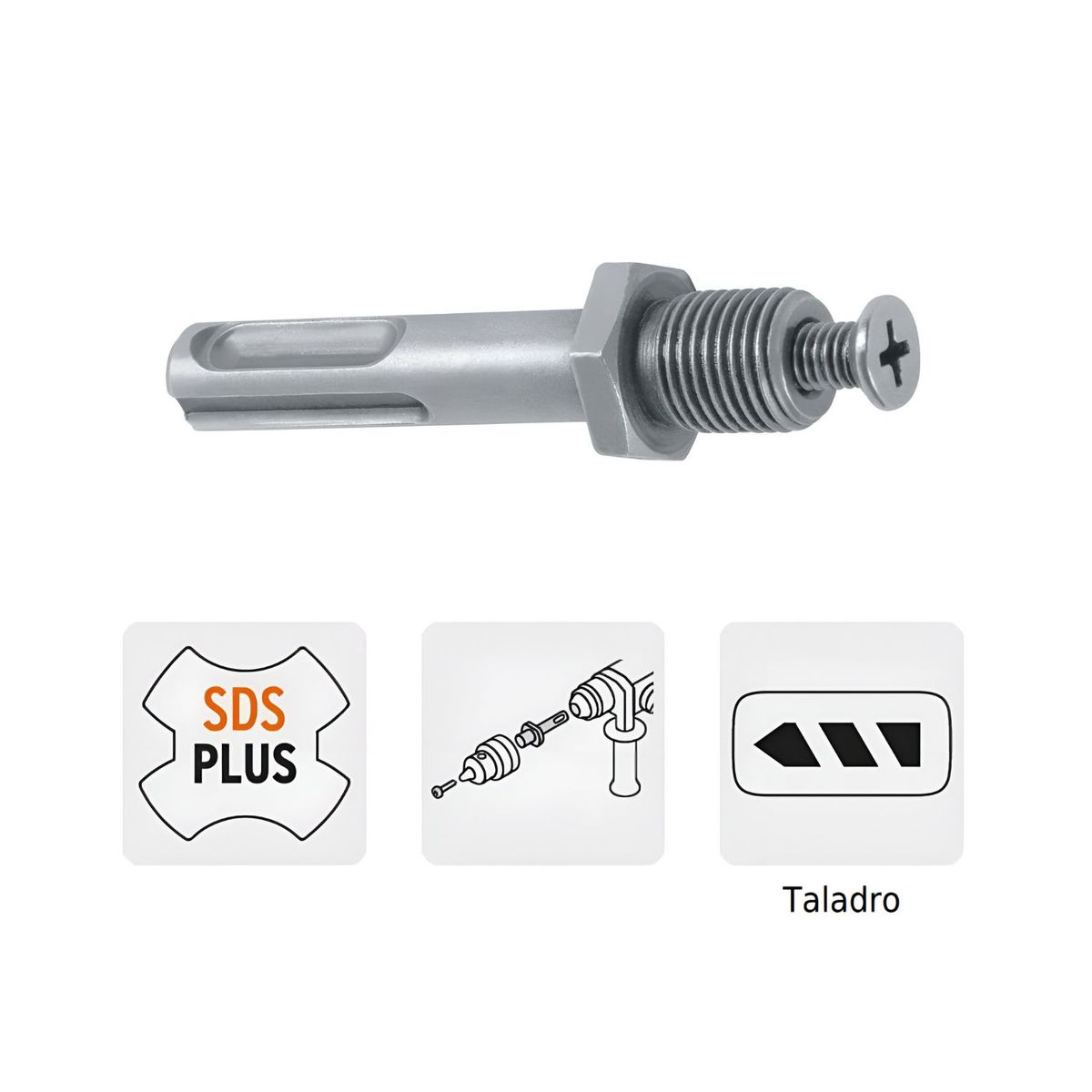 TRUPER - Adaptador para Rotomartillo SDS Plus Truper