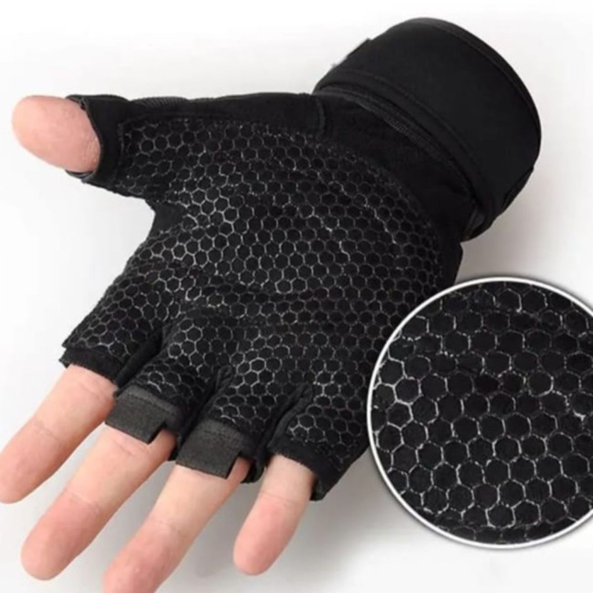 EPAUS - Guantes Deportivos Antideslizantes Con Muñequera