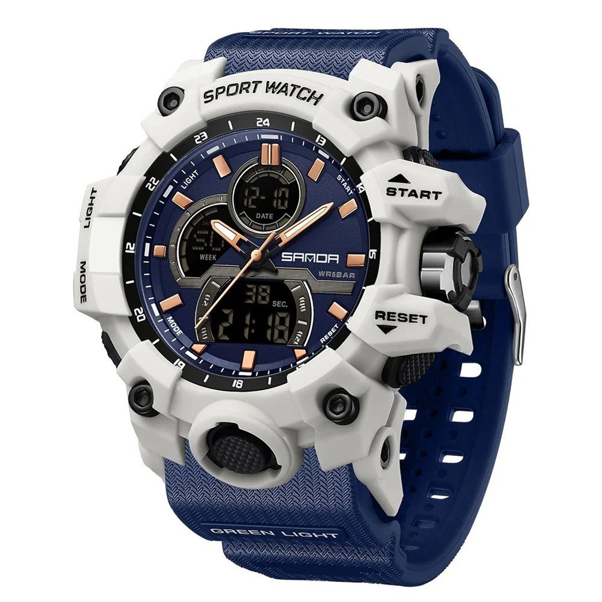 SANDA - Reloj Deportivo SANDA 6198 Análogo-Digital